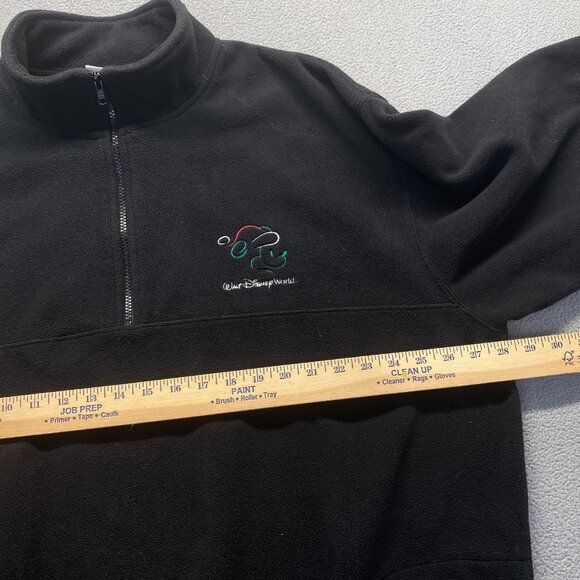 Walt Disney World Vintage Black Long sleeve Fleece Mickey Unisex Size XXL - Picture 4 of 11
